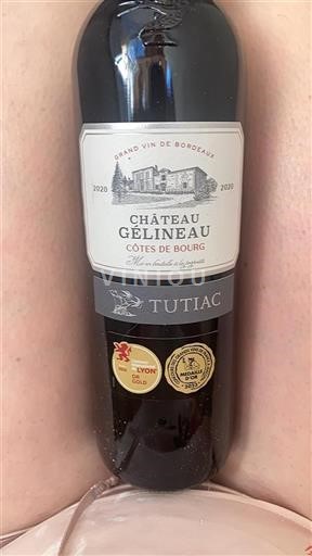 Bordeaux Côtes de Bourg Château Gélineau Tutiac 2020