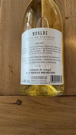Jihozápad Côtes de Gascogne Monluc Le Sec Neročník