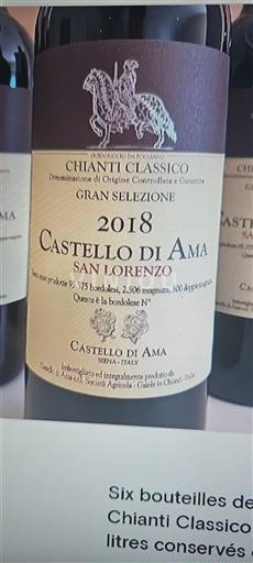 Toscane Chianti Classico Castello di Ama San Lorenzo 2018