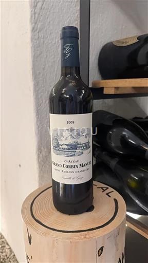 Bordeaux Saint-Émilion Grand Cru Grand Corbin Manuel 2008