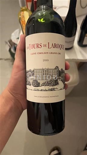 Vin Rouge sec Les Tours de Laroque 2019 France Bordeaux Saint-Émilion Grand Cru