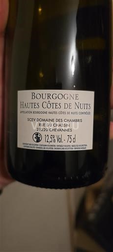 Burgundi Määrittelemätön Domaine Des Chambris 2020