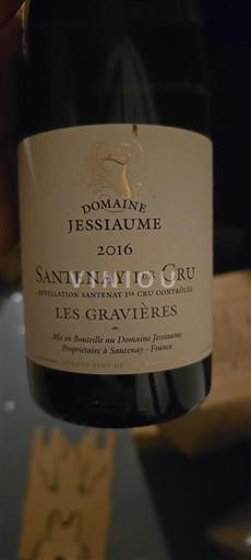 Bourgondië Santenay Premier Cru Domaine Jessiaume Les Gravières 2016