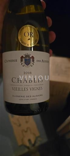 Burgundy Chablis Closerie des Alisiers Vieilles Vignes 2016