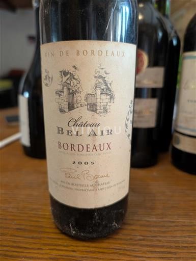 Bordeaux Château Bel Air 2005