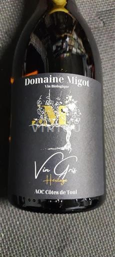 Lorena Côtes-de-toul Domaine Migot Vin Gris Héritage 2022