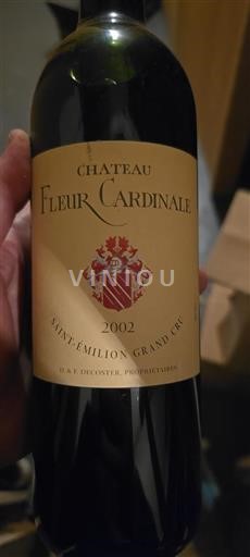 Burdeos Saint-Émilion Gran Cru Grand Cru Château Fleur Cardinale 2002