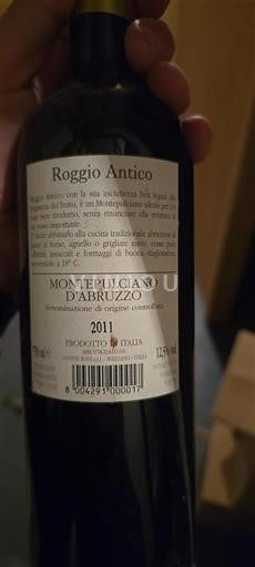 Abruzzo Montepulciano d'Abruzzo Roggio Antico 2011