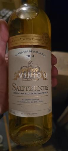 Bordeaux Sauternes La Cave Augustin Florent 2014