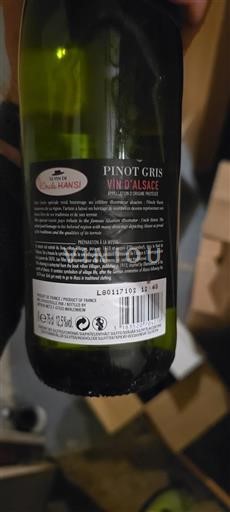 Alsace Unspecified Grand Cru L'Oncle Hansi 2018