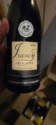 Bourgogne Irancy Domaine Sorin Coquard Les Cailles 2020