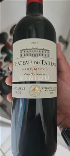 Vin Rouge sec Château Taillan 2016 France Bordeaux Haut-Médoc Cru Bourgeois