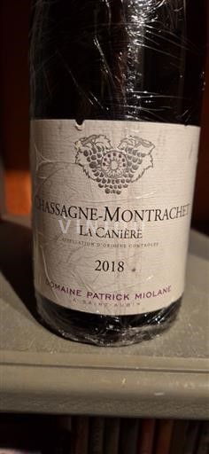 Borgogna Chassagne-Montrachet Premier Cru Domaine Patrick Miolane La Canière 2018