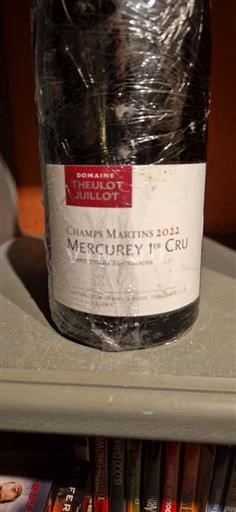 Bourgondië Mercurey Premier Cru Domaine Theulot Juillot Champs Martins 2022
