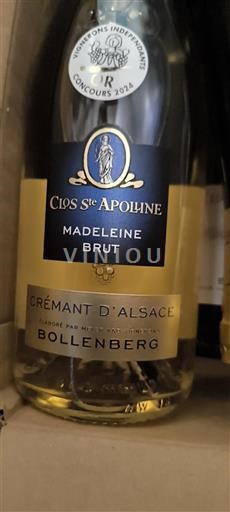 Alsazia Crémant d'Alsazia Clos Ste Apolline Madeleine Senza annata