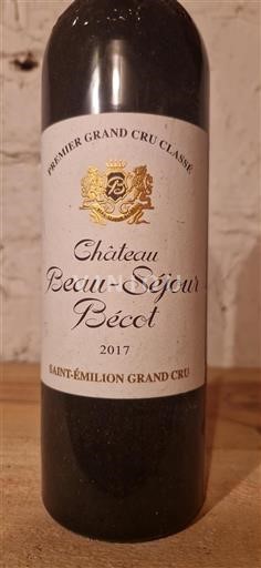 Bordeaux Saint-Émilion Grand Cru Premier Grand Cru Château Beau-Séjour Bécot 2017
