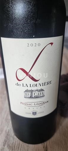 Bordeaux Pessac-Léognan La Louvière L de La Louvière 2020