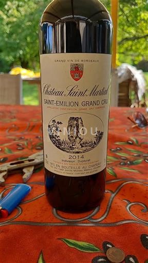 Bordeaux Saint-Émilion Grand Cru Château Saint-Martial 2014