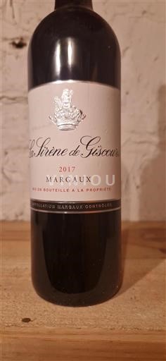 Bordeaux Margaux Giscours La Sirène 2017