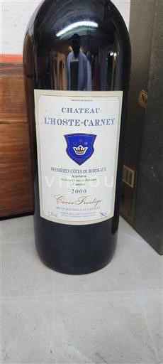 Bordeaux Premières-côtes-de-bordeaux Château L'Hoste-Carney Prestige 2000