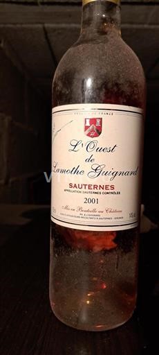 Bordeaux Sauternes L'Ouest de Lamothe Guignard 2001