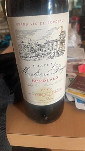 Bordeaux Château Moulin de Dugot 2001