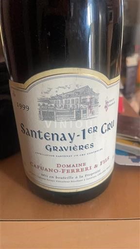 Borgogna Non specificato Premier Cru Domaine Capuano-Ferreri & Fils Gravières 1999