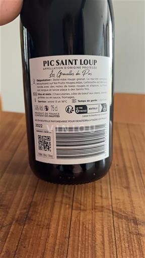 Languedoc Pic-saint-loup Les Gravelles du Pas 2022