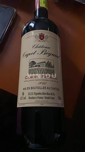 Bordeaux Canon-Fronsac Château Capet Bégau 2022