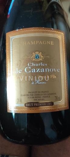 Champagne Charles de Cazanove Brut Premier Cru Ikke årgangsbestemt