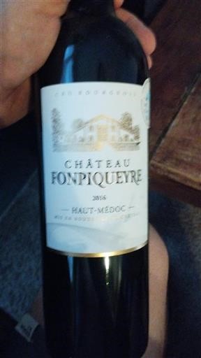 Bordeaux Haut-Médoc Cru Bourgeois Château Fonpiqueyre 2016