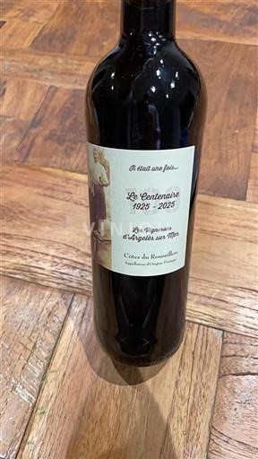 Roussillon Côtes-du-Roussillon Les Vignerons Argelès sur Mer Le Centenaire 2025