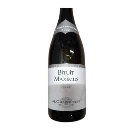Vin Rouge sec Bituit et Maximus M. Chapoutier 2022 France Vallée du Rhône AOC
