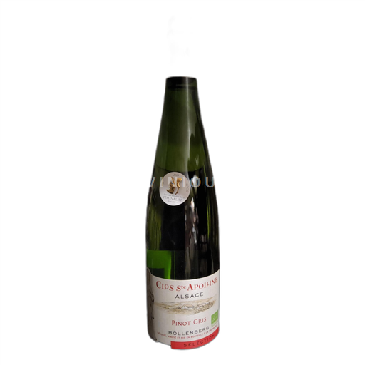 Vin Blanc sec Sélection Clos Sainteapolline 2019 France Alsace Pinot gris