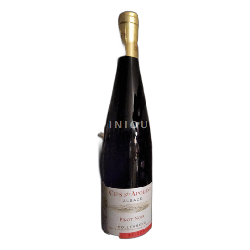 Vin Rouge sec Sélection Clos Sainteapolline 2023 France Alsace Pinot noir