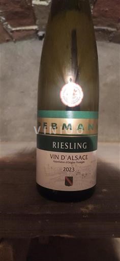 Vin Blanc sec Riesling Rebmann 2023 France Alsace Grand Cru hve