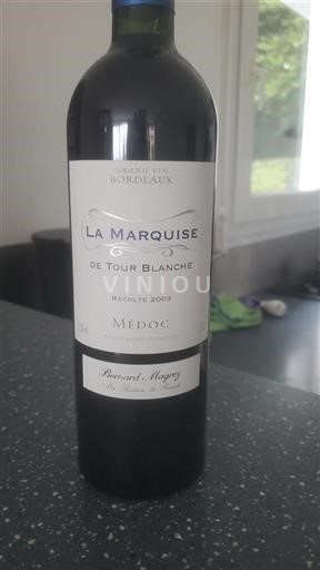 Vin Rouge sec La Marquise Tour Blanche 2003 France Bordeaux Médoc