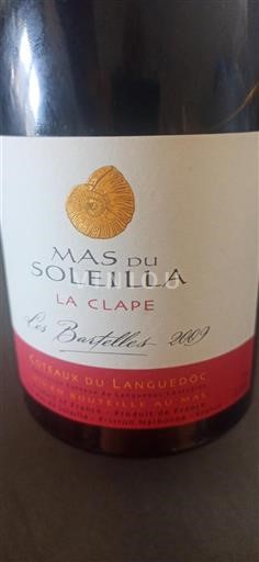 Languedoc La Clape Mas du Soleilla Les Bartelles 2009