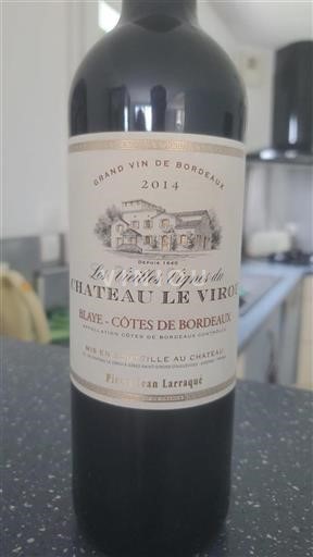 Bordeaux Blaye-côtes-de-bordeaux Château Le Virou Les Vieilles Vignes 2014