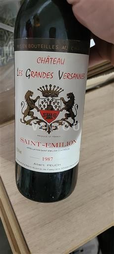 Bordeaux Saint-Émilion Château Les Grandes Versannes 1987