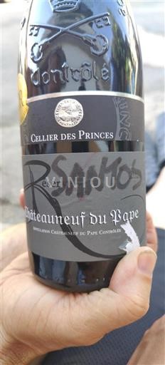 Rhônen laakso Châteauneuf-du-Pape Cellier des Princes Réserve Santos Ei vuosikertaa