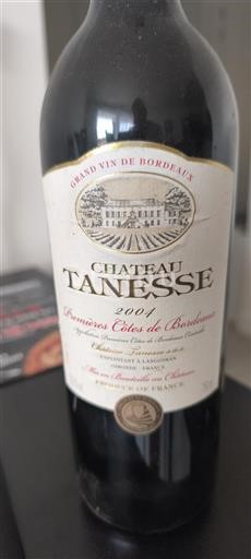 Bordeaux Premières Côtes de Bordeaux Château Tanesse 2004