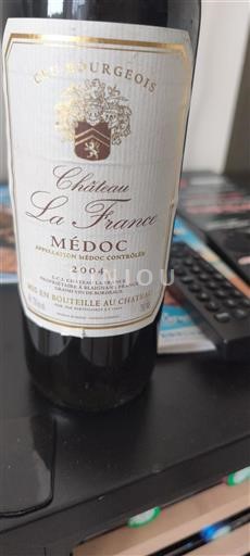Bordeaux Médoc Cru Bourgeois Château La France 2004