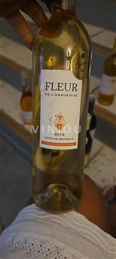 Vin Blanc sec Fleur L'Amaurigue 2016 France Provence Côtes-de-provence