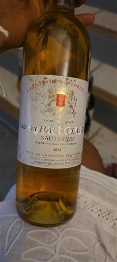 Bordeaux Sauternes Château Haut-Claverie 2014