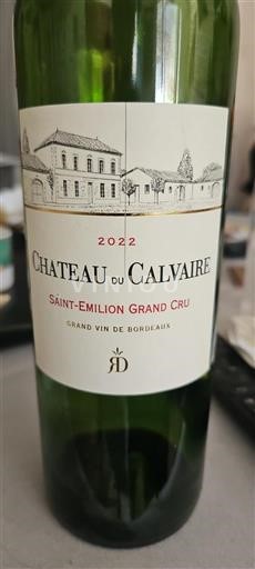 Bordeaux Saint-Émilion Grand Cru Château Calvaire 2022