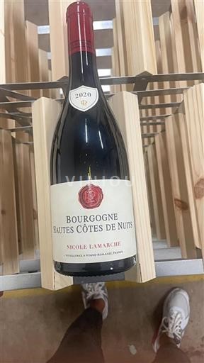 Vin Rouge sec Nicole Lamarche 2020 France Bourgogne Hautes Côtes de nuits