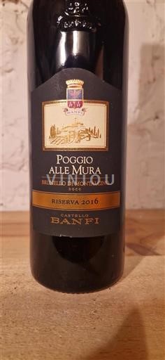 Toscana Brunello di Montalcino Banfi Poggio alle Mura 2016