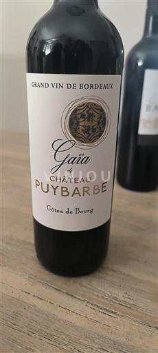 Bordeaux Côtes-de-bourg Château Puybarbe Gaïa 2019
