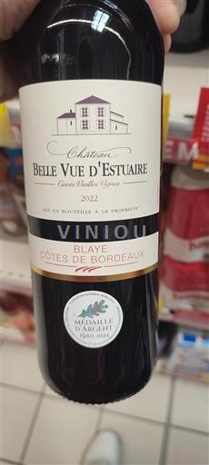 Bordeaux Blaye-Côtes-de-Bordeaux Château Belle Vue Estuaire Vieilles Vignes 2022